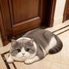 2D Cat-Shaped Area Rug Anti-fouling Cartoon Carpet Cute Home Decor Carpet  Bedrooms