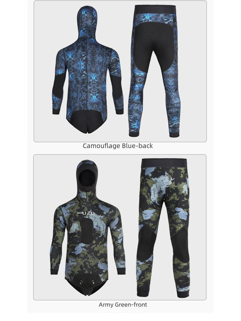 3mm Spear Fishing and Diving Suit: Cold Protection, Warmth, and Versatile Use for Surfing, Free Diving, and Fishing.