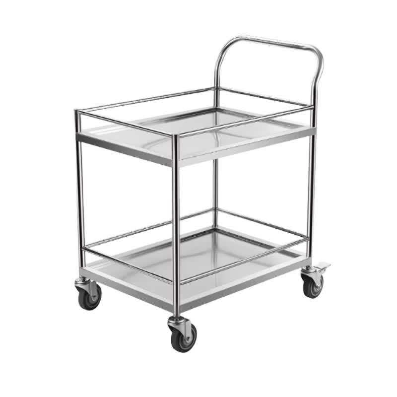 Oushenghua 304 Stainless Steel Double-Layer Service Cart