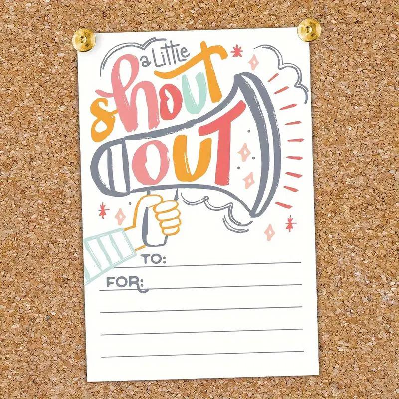 50 карточек, 6 * 4 дюйма, Открытки с благодарностью, Настраиваемые, Благодарственные открытки, Карточки для положительного признания и похвалы, Украшения для вечеринок, Коммерческие