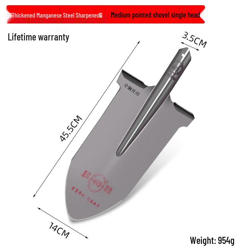 Военная камуфляжная заостренная лопата - Садовый инструмент из марганцевой стали для копания, рыхления почвы и посадки деревьев