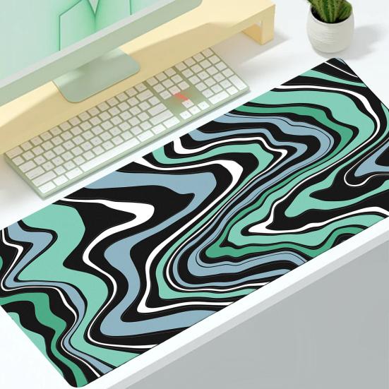 30x80CM Large Laptop Mousepad Abstract Print Non-slip Natural Rubber Waterproof Portable Foldable Gaming Mouse Pad Computer Accessories