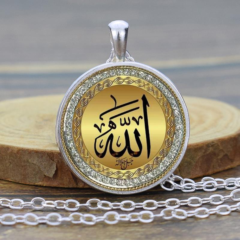 Мусульманское ожерелье, исламские украшения, исламские ювелирные изделия Аллаха, мусульманский кулон, арабский религиозный подарок