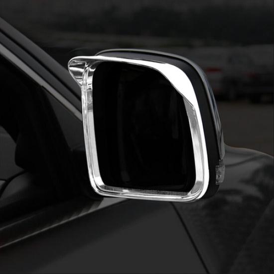 For Dodge Durango 11-26 Chrome Side View Mirror Rain Guard Eyebrow Cover Trim 2P