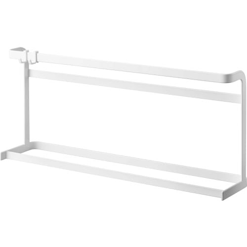 Yamazaki Tower Kitchen Cutting Board & Tray Stand, White, Approx. W45 X D11 X H21cm, Perfect for Kitchen Supplies, Space-Saving Storage, 5688