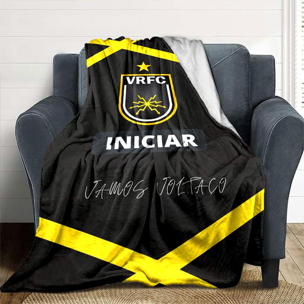 Volta Redonda FC Print Flannel Blanket High Quality Warm Comfortable Cover for All Seasons Perfect for Gifts Home Decor