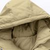 Men's Fleece-Lined Down Cotton Jacket - Loose Hooded Style With Zip Pockets, Warm, Casual & Versatile