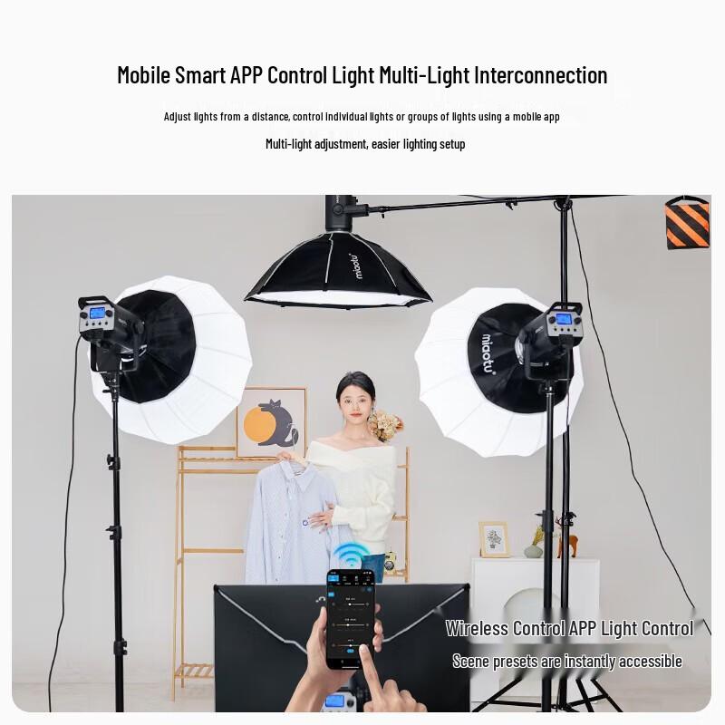 Комплект заполняющего света MiaoTu CL150D для фотосъемки и прямых трансляций