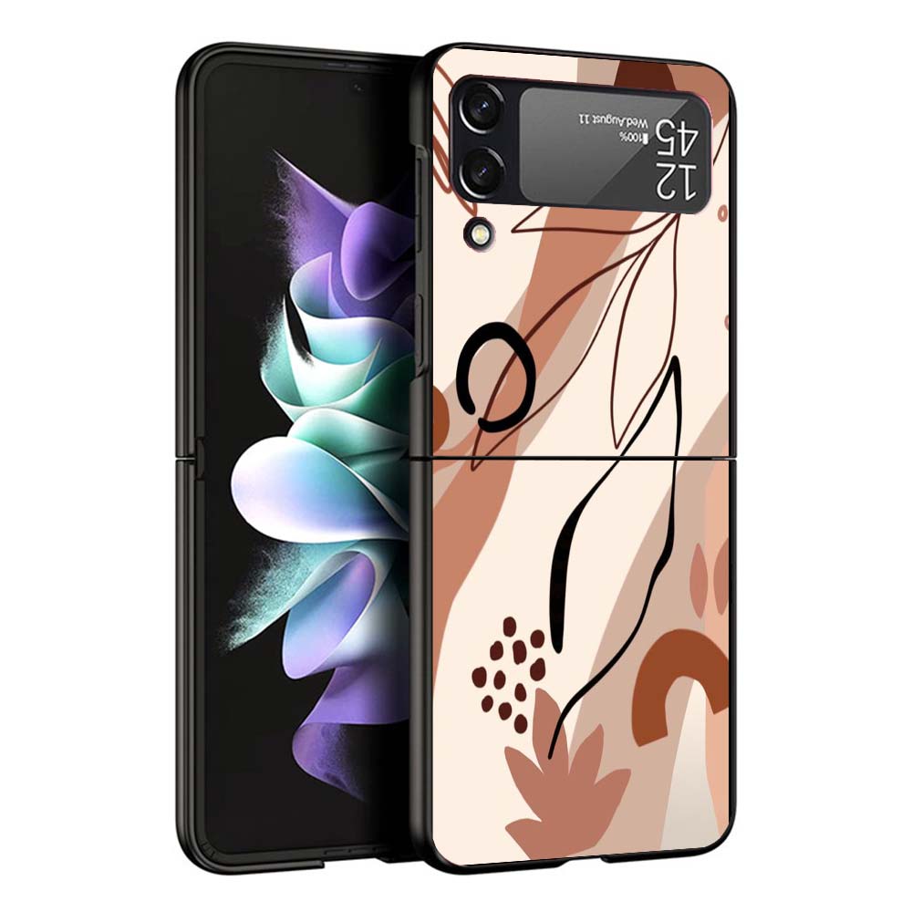 Абстрактный Женский Лицо Линия Чехол Для Телефона Для Samsung Galaxy Z Flip7 Flip6 5G Flip5 Flip4 Flip3 ZFlip 7 6 3 4 5 Ударопрочная Задняя Крышка