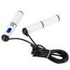 Skipping Rope Intelligent Electronic Counting Exercise Jumping Rope Fitness Equipment(White Black )