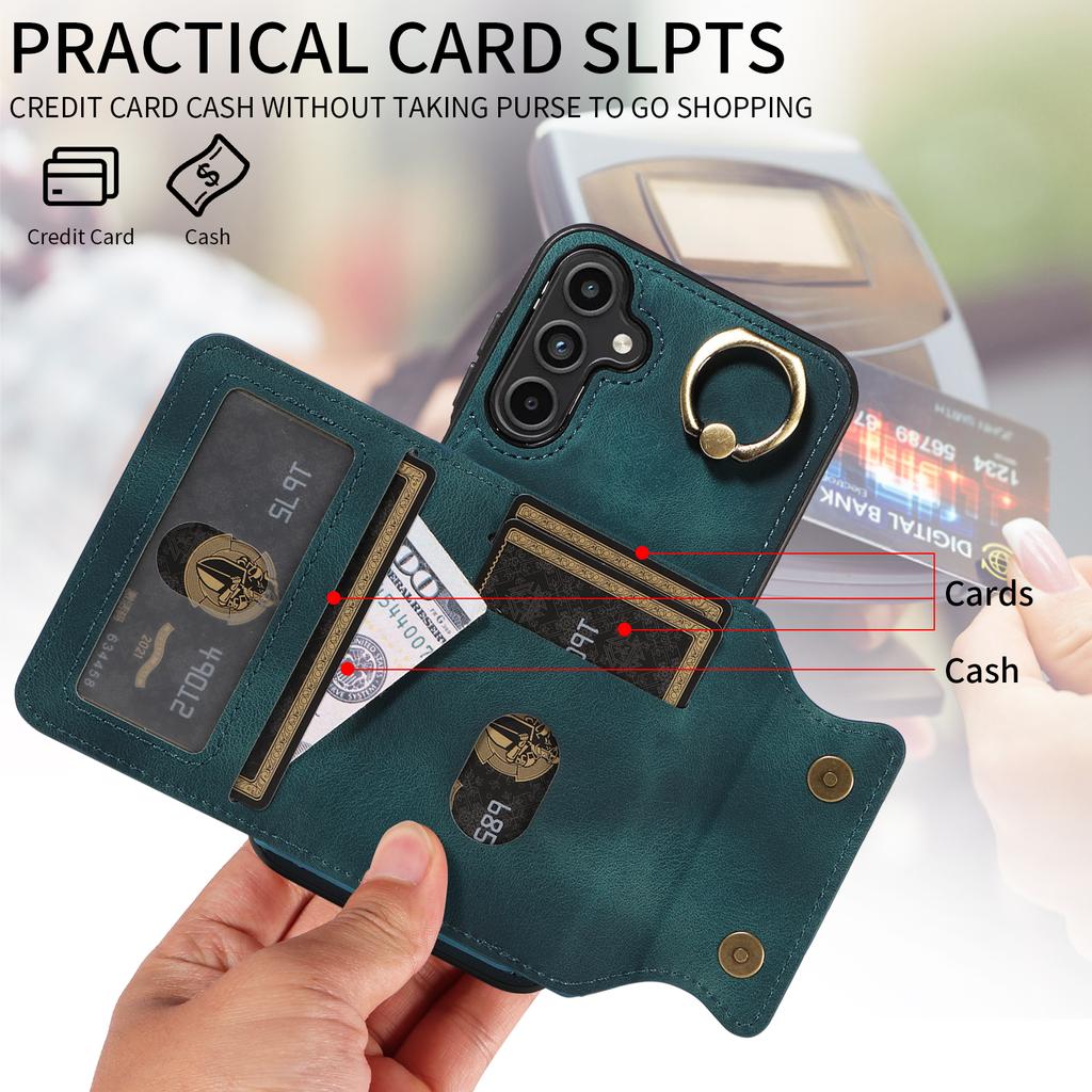 Для Samsung Galaxy A15 (4G),Samsung Galaxy A15 5G Кольцо Кронштейн Держатель Карты Слоты Крышка Чехол Для Телефона