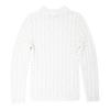 White High-neck Sweater Miley Fine Knit Woman