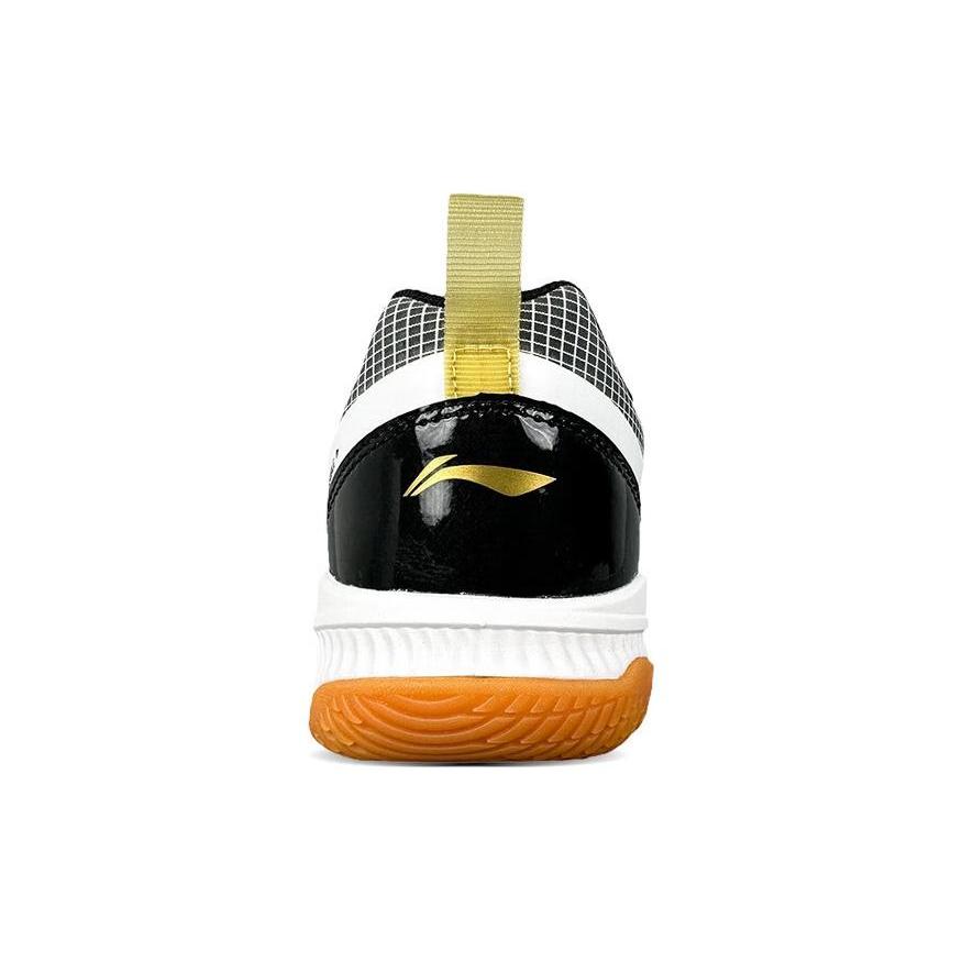 Li Ning Gladiator Удобные Нескользящие Износостойкие Низкие Бадминтонные Кроссовки Унисекс Белый Черный AYZT011-3