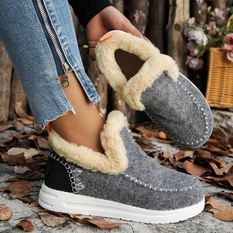 Women's Boots Snow Casual Women Shoes Platform Woman Shoes Lightweight Ankle Boots Plush Women's Winter Footwear Botas Mujer
