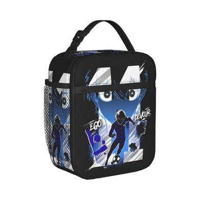 Blues Locks Insulated Lunch Bag Thermal Bag Reusable,Meal Container Manga Anime Portable Tote Lunch Box Food Storage Bag