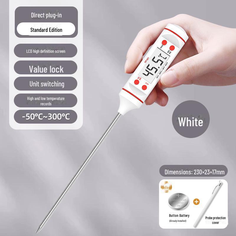 Цифровой кухонный термометр для еды, воды, масла, молока и выпечки с электронным зондом