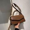 New Retro Elegant Ladies PU Leather Diagonal Bag  Women Fashion Casual Handbag Simple All-match Shoulder Bags