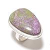 Natural Purpurite Gemstone Handmade 925 Sterling Silver Jewelry Ring Size 9 j4H63