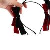 Girls Headdress Make Up Wash Face Hair Hoop Hair Accessories Velvet Bow Headband Hair Bands