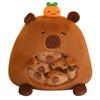 Capybara Cartoon Cute Shark Bag Snack Stuffed Animals Containing 6 Small Dolls