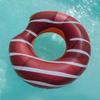Week Nine Donut Tube Water Play Equipment Large Tube, Chocolate Donut, 1 Piece, Korean Water Fun Items