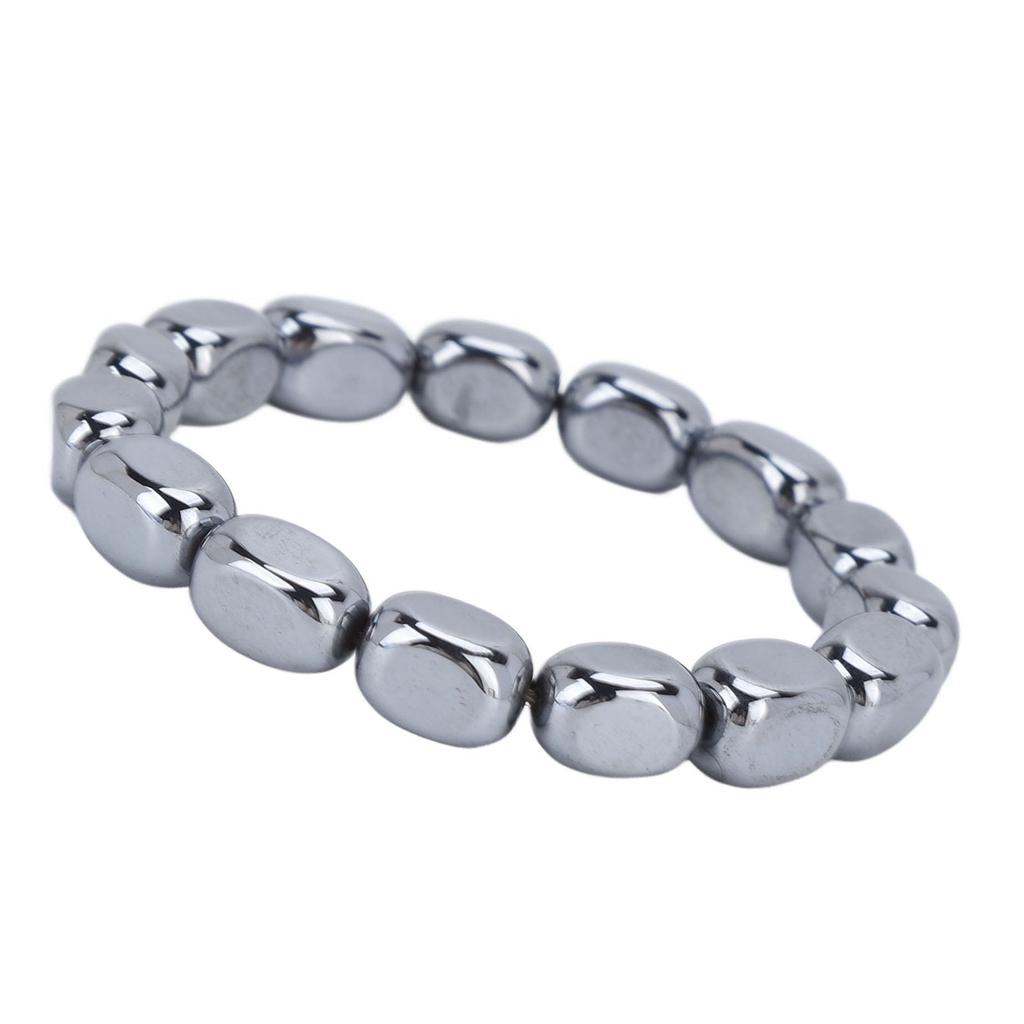 Terahertz Bracelet  Loose Elastic Natural Beads Terahertz Bracelet for Women Men