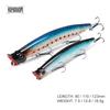 Kingdom Poppers Fishing Lures Hard Bait Topwater 123mm 18.5g,110mm 12.8g,90mm 7.5g Quality Hooks Artificial Fish Lure Model 3508