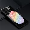 Милый чехол для телефона для девочек Samsung Galaxy S22 Plus Ultra, стеклянные чехлы с героями мультфильмов для Galaxy S20 Fe S21ultra S23plus S21fe, черный чехол