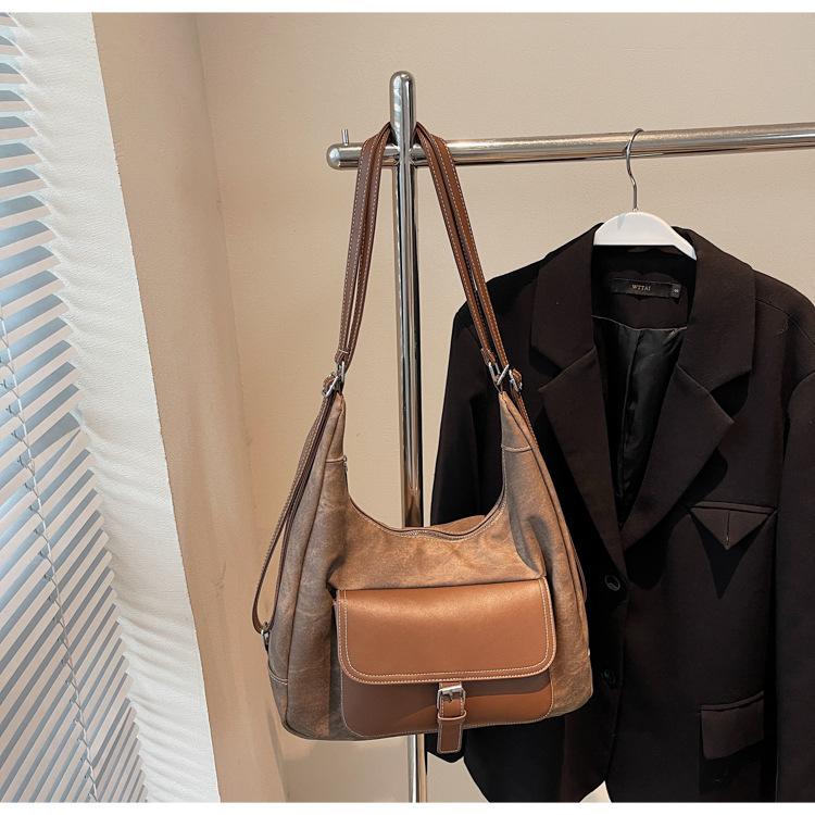 Сумка большой вместимости женский 2025 новый рюкзак, дорожная плечевая сумка премиум-текстуры, сумка-тоут для поездок на работу