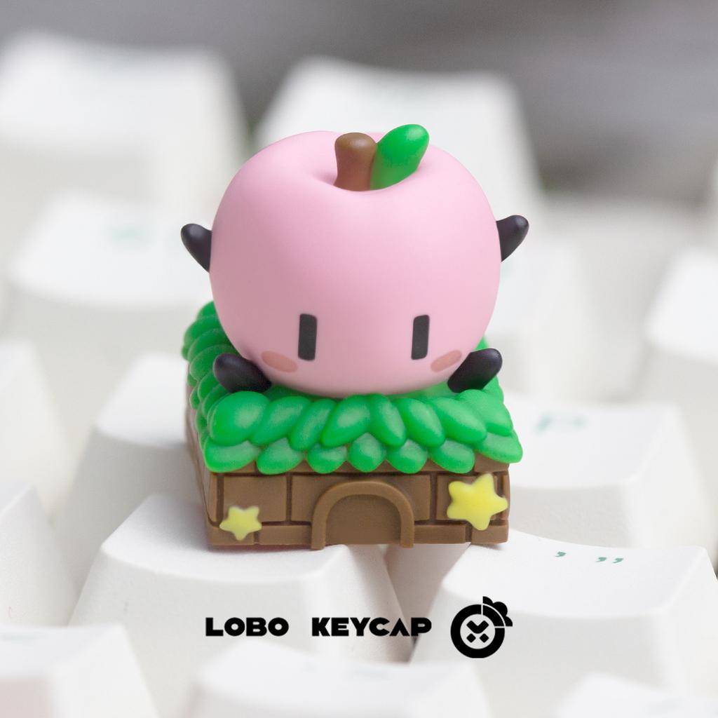 Colour Apple Artisan Keycap Resin Handmade Custom Cute Personalized ESC Keyboard Cap for Mechanical Keyboard Accessories Gifts