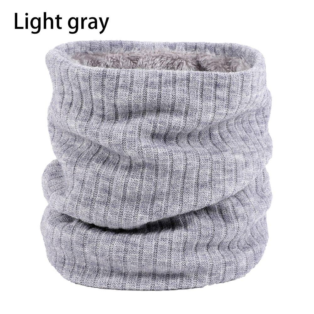 Шарф Ветрозащитный Двухслойный Шарф-петля Подогреватель шеи Зимний Бафф Флисовый Шарф