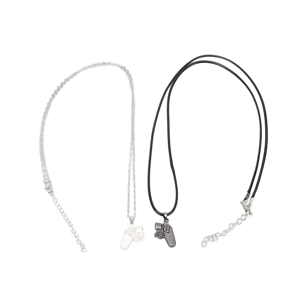 2pcs Exquisite Matching Controller Necklaces Magnetic Pendants Necklace Valentine s Day Necklace
