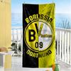 Borussia Dortmund Personalized Name Beach Towel High Absorbency & Quick-Dry Perfect for Traveling Yoga Camping and Swimming
