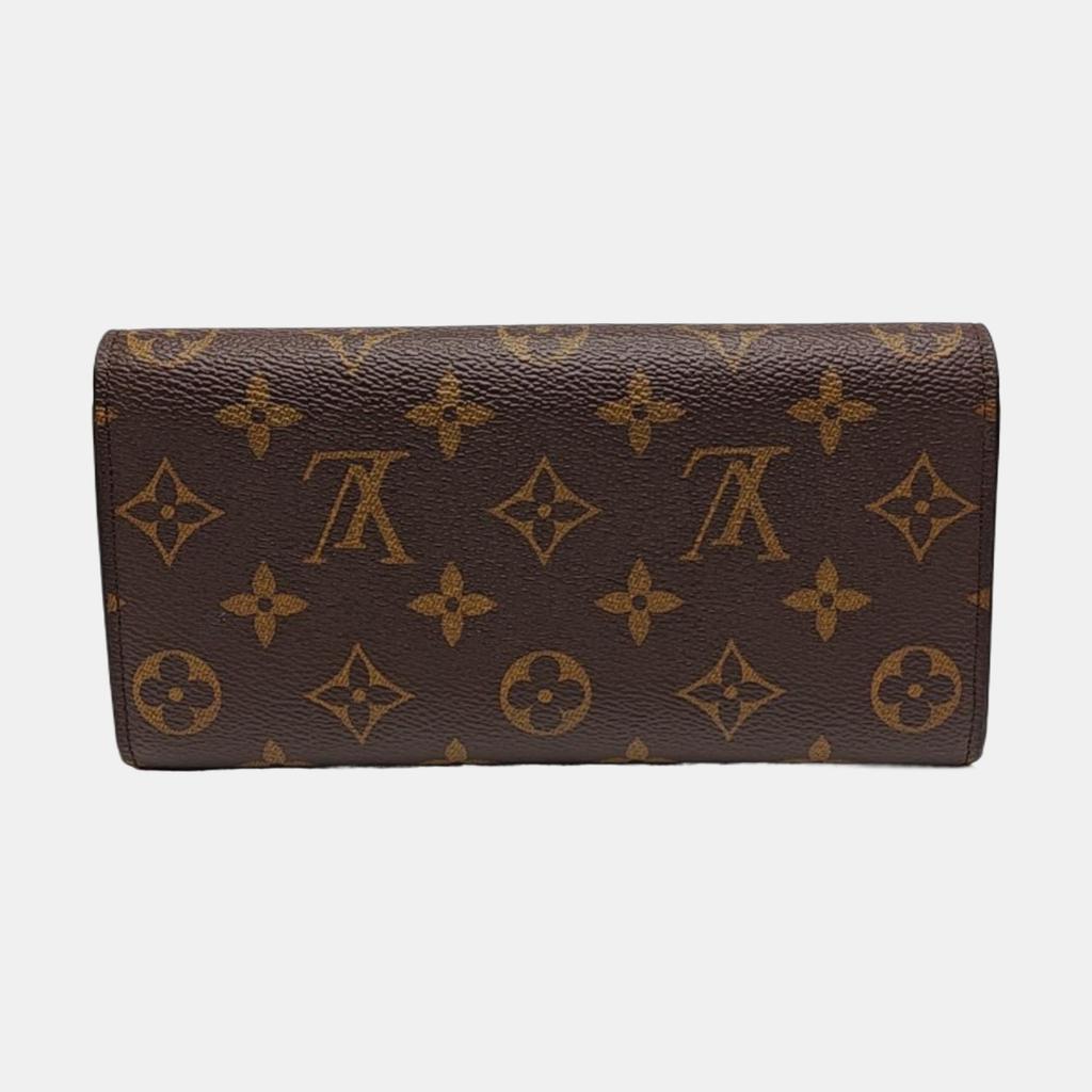 [Б/У] Кошелек Louis Vuitton Emilie 'Коричневый канвас Monogram' - Очень хорошее состояние #15UBXXS