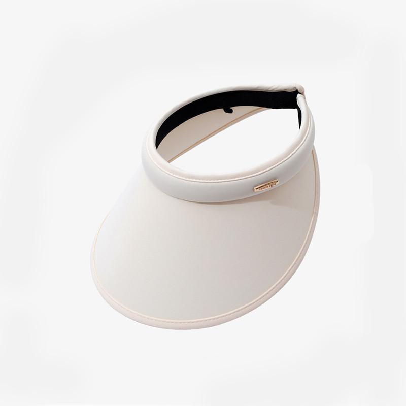 Простая однотонная металлическая шляпа-цилиндр для женщин, корейская мода, шляпа от солнца, закрывающая лицо, рекомендована Xiaohongshu