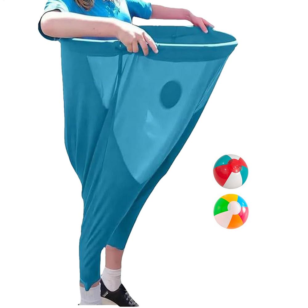 Трусы бабушкины Игры для бросания мяча во дворе Реквизит для семейных эстафетных мешков с 2 прыгучими мячами Пикник День рождения Игра на открытом воздухе Наборы для бросания