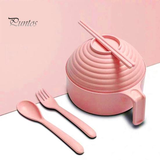 Набор мисок для приготовления рамен в микроволновой печи с палочками для еды, миска для лапши, которую можно готовить в микроволновой печи, кастрюля для быстрого приготовления рамен для студентов колледжей, не содержащая бисфенол-А, термостойкие ручки, телефон