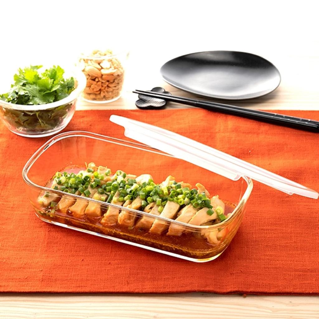 Hario Сделано в Японии Стеклянный контейнер для хранения квадратный 900 мл BUONO kitchen Set of 6 Clear Heatresistant KSTL-90-TW