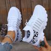 2025 Women's Mesh Knitted Sneakers Summer Designer Breathable Increased Casual Sneakers Lightweight Woman Platform Walking Shoes