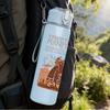 1PC Brown Bear Western Vintage Sketch Print 750ml Portable Sports Water Bottle Leakproof Gym Outdoor Travel Drink Cup
