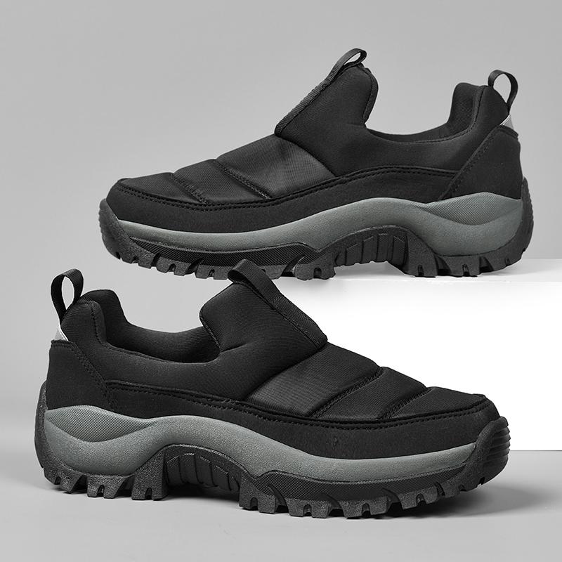 Модные зимние мужские кроссовки, теплые меховые сапоги Ankel, плюшевые мужские зимние сапоги, обувь больших размеров для пар, нескользящие сапоги, повседневная мужская обувь