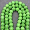 Натуральный камень, драгоценный камень, трава, зеленый халцедон, свободные бусины, ювелирные изделия, круглые бусины