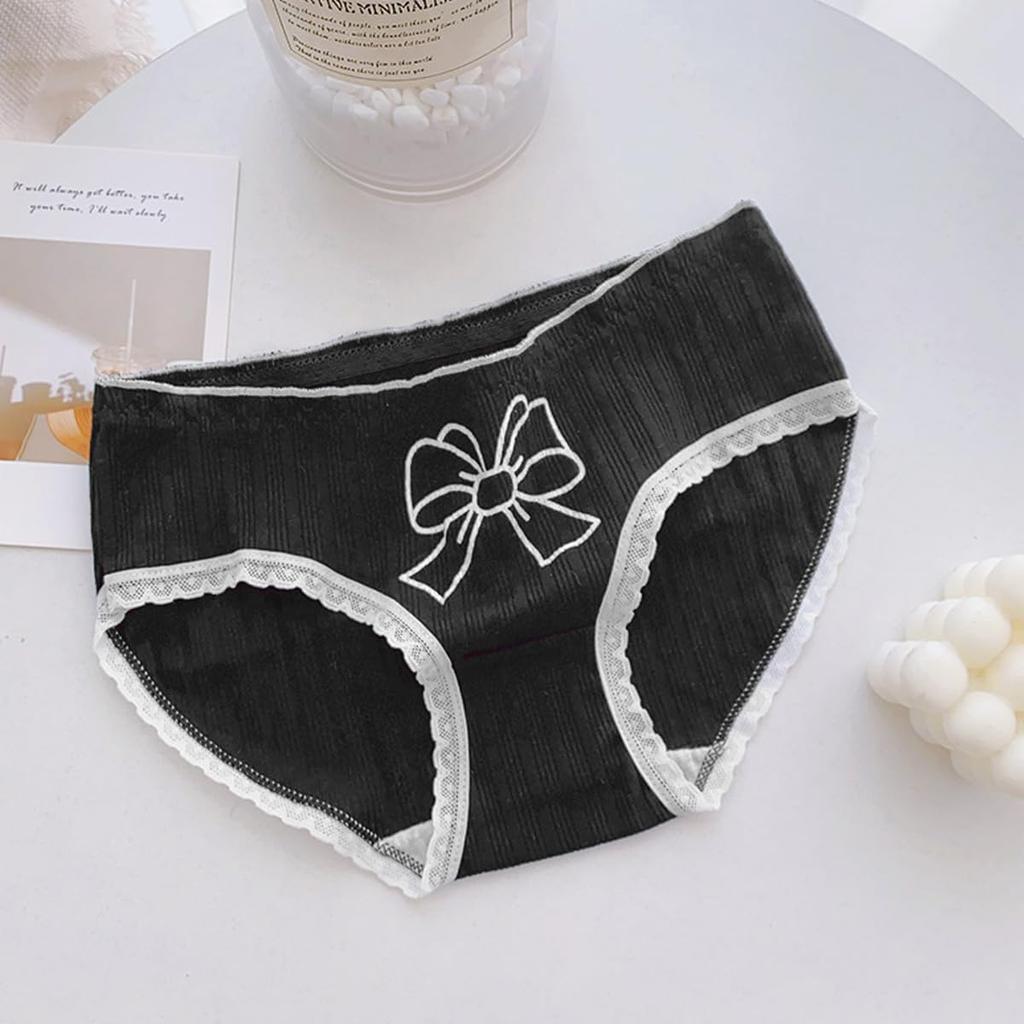 AZBESCZ Thong Panties Bikini Natural Breathable and Stretchy Women's [Cotton, Skin-Friendly, Smooth, Sexy] Low-Rise Panties, Women's Underwear,