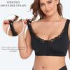 Корректор осанки с застежкой спереди, бюстгальтер с подтяжкой, женский бюстгальтер больших размеров с эффектом пуш-ап, нижнее белье с перекрестными бретелями на спине, сексуальное кружевное белье