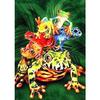 5D Diy Алмазная картина Красочная лягушка Алмазная вышивка Крестом Домашний декор Подарки ручной работы