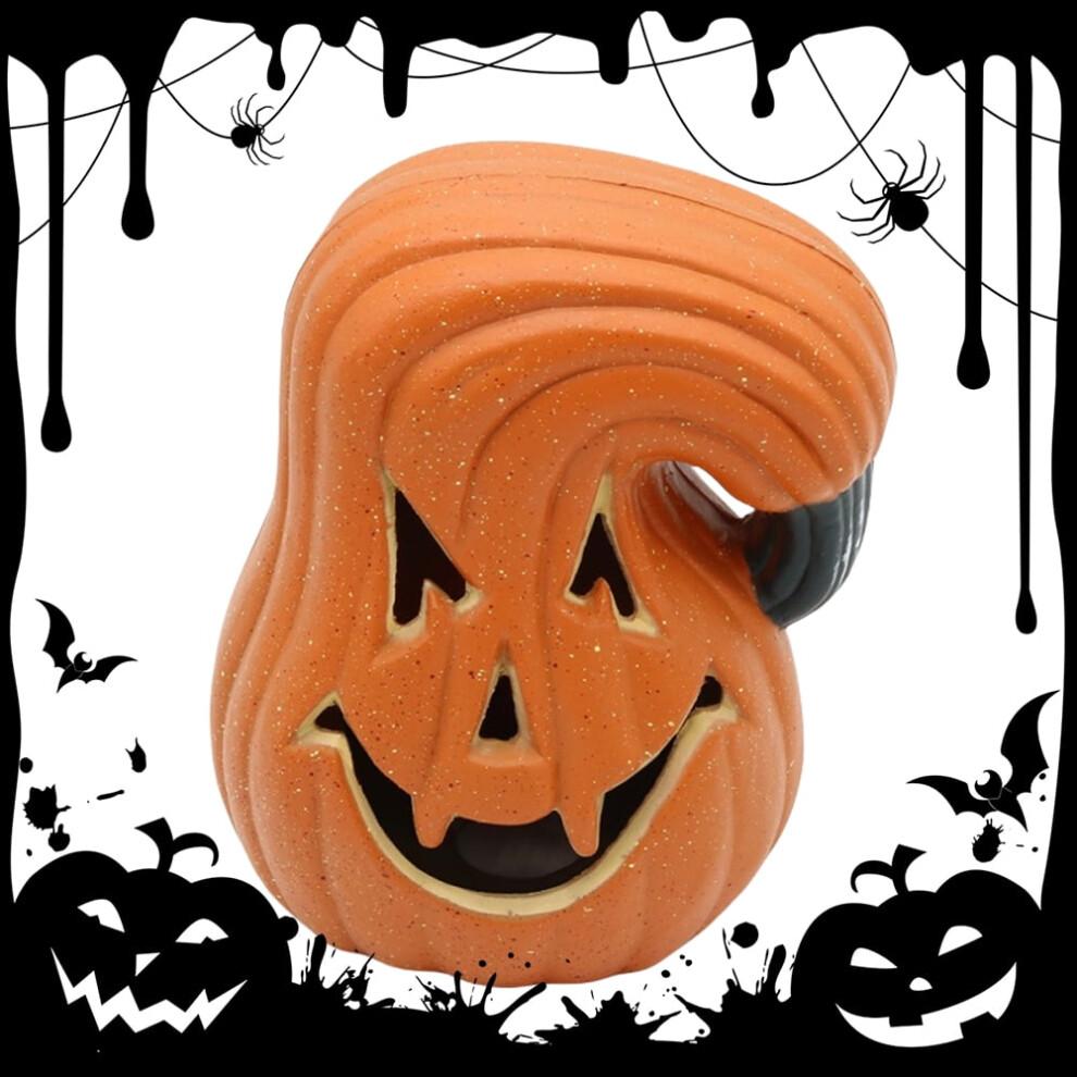 HBASD Halloween LED Pumpkin Lantern,Novelty Flash Pumpkin Lantern Lamp Toy for Home Party Supplies Room Decoration Props (G)