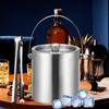 Ведро для льда с двойными стенками, контейнер для охлаждения бутылок с напитками, пивная ванна для вина