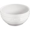 Staub White Ceramic Bowl Heat Resistant Earthenware Microwave Safe Japanese Ceramic Bowl "Bowl 12cm" [Authorized Product] 40511-125