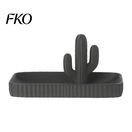 Unique Jewelry Storage 3D Printed Cactus Tray, Ring Dish, Entryway Table Trays, Decorative Trinket Light Luxury Decor Organizer Tray for Rings