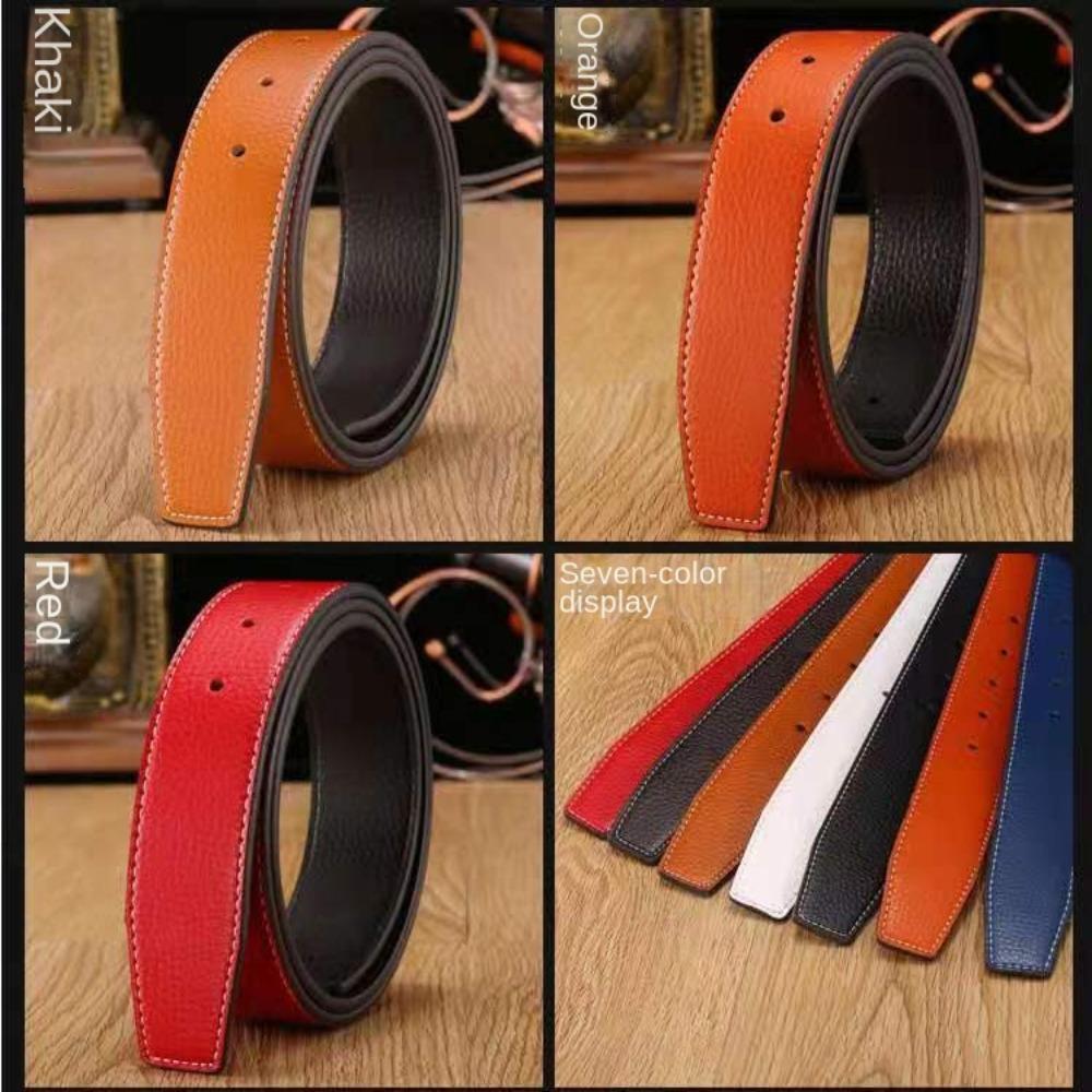 Replace Strap Trouser Jeans Belt Decor Leather Belt Strap No Buckle Belt Waistband Genuine Leather